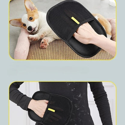 Portable Pet Hair Remover Gloves – Washable Cleaning Accessory