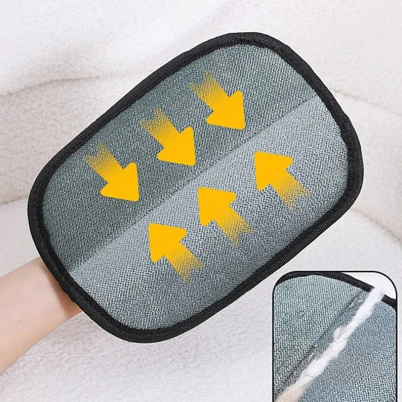 Portable Pet Hair Remover Gloves – Washable Cleaning Accessory